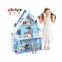 SUGIFT Wooden Dollhouse 3-Story Pretend Play set with Furniture and Doll Gift for Age 3+ Year