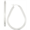 Simone I. Smith Polished Teardrop Hoop Earrings in Sterling Silver