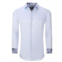 Suslo Couture Mens Solid Slim Fit Wrinkle Free Stretch Dress Shirt