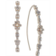 Marchesa Crystal & Imitation Pearl Flower Threader Earrings