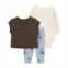 Baby Girl Carters 3-Piece Vest, Bodysuit & Floral Pants Set