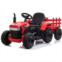 TOBBI 12V Kids Electric Battery-Powered Ride On Toy Tractor with Trailer, Red