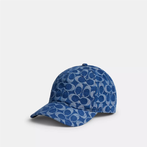 Coach Outlet signature denim baseball hat