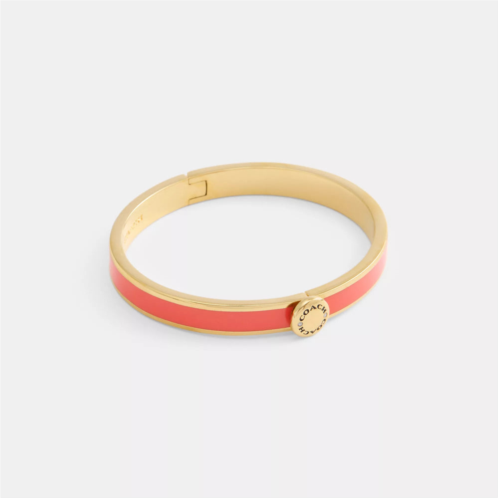 Coach Outlet coach rivet enamel hinged bangle
