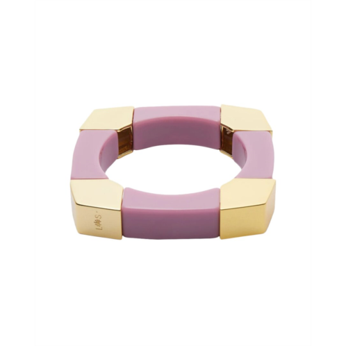 Trina Turk 14k plated geo stretch bangle bracelet