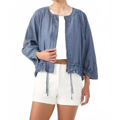 Trina Turk prita jacket in lightweight denim