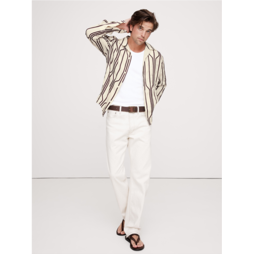 Bananarepublic Standard-Fit Embroidered Linen Long-Sleeve Resort Shirt