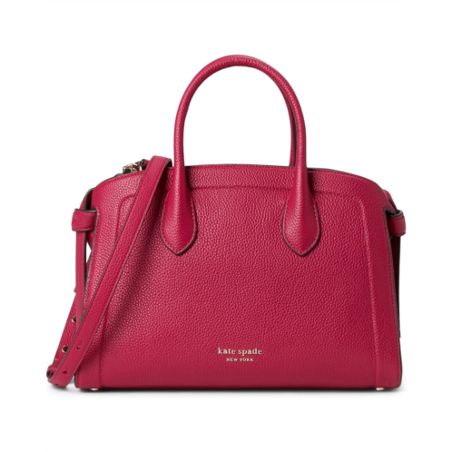 Kate Spade New York Knott Color-Blocked Pebbled Leather Medium Zip Top Satchel