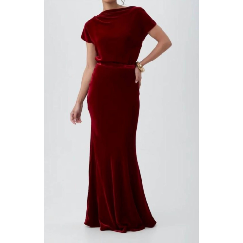 Trina Turk rabina skirt in red