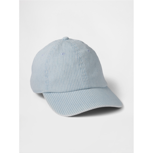 Gap Pinstripe Denim Baseball Hat