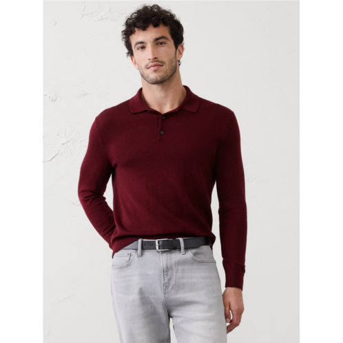 bananarepublic MERINO WOOL POLO SWEATER