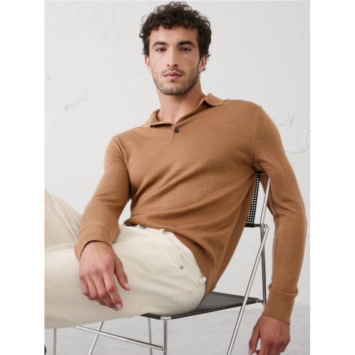 bananarepublic MERINO WOOL POLO SWEATER