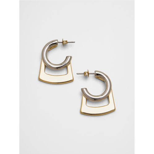 bananarepublic Mixed Metal Geometric Earrings