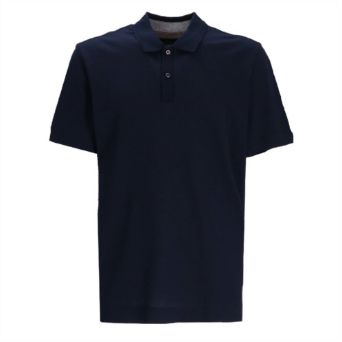 Hugo Boss jacquard bubble cotton-silk polo shirt