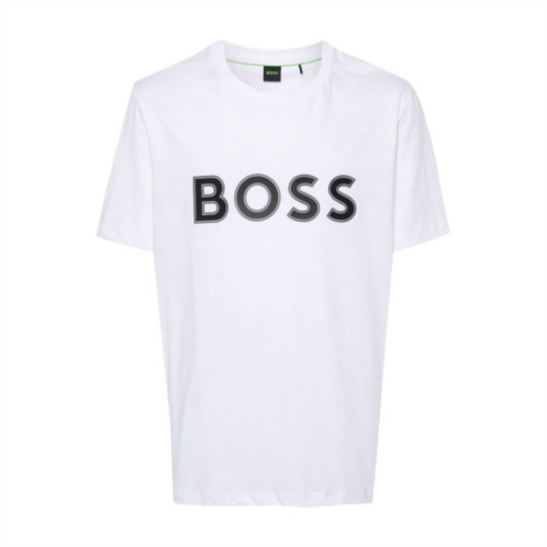 Hugo Boss mens crew tee in white