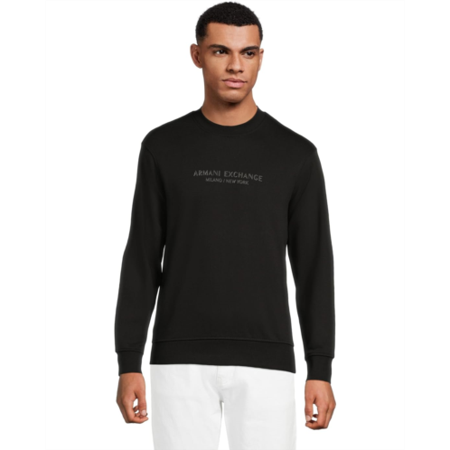 Mens Armani Exchange Milano/New York Logo Pullover Sweatshirt