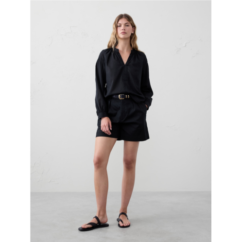 bananarepublic Sheer Trapunto Stitch Voile Top