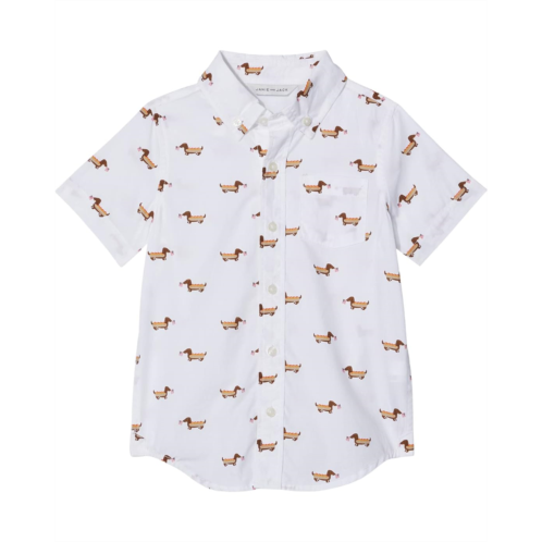 Janie and Jack Printed Poplin Button-Up (Toddler/Little Kids/Big Kids)