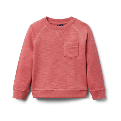 Janie and Jack Boys Slub French Terry Crew Neck (Toddler/Little Kid/Big Kid)