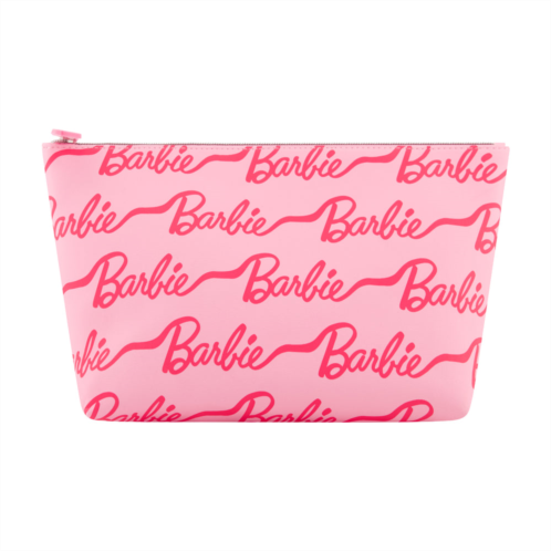 BARBIE all-over logo cosmetic bag