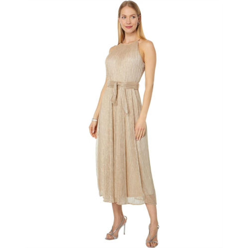 DKNY Halter Neck Maxi Dress w/ Self Belt