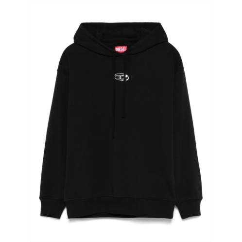 Diesel relaxed-fit hoodie with kangaroo pocket and drawstring hood