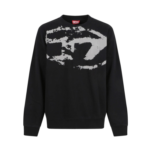 Diesel brushed cotton jersey sweatshirt