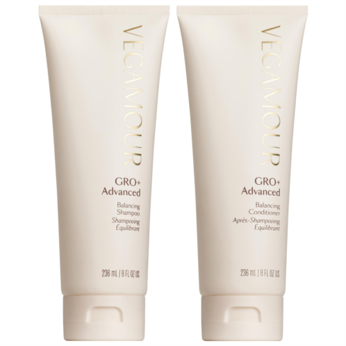 Vegamour GRO Advanced Balancing Shampoo and Conditioner Set for Severe Signs of Thinning