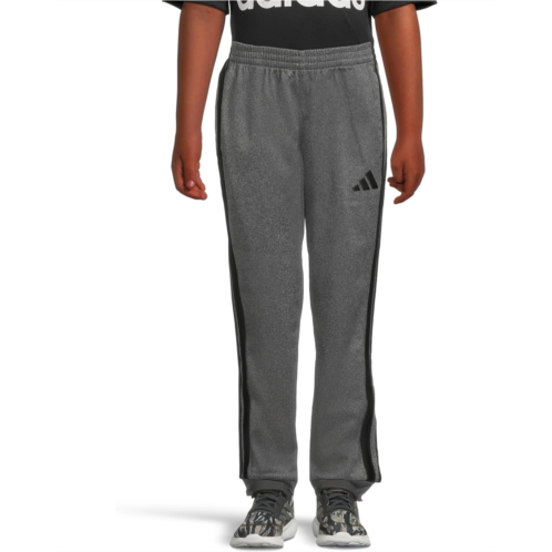 adidas Kids Elastic Waistband 3-Stripes Heather Tricot Joggers (Toddler/Little Kid)