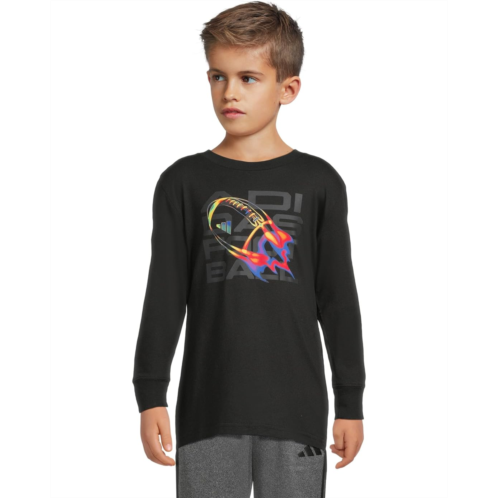 adidas Kids Long Sleeve Sport Graphic Tee (Toddler/Little Kid)
