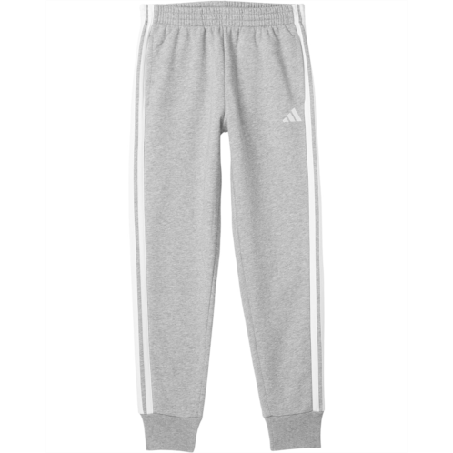 adidas Kids 3-Stripe Heather Fleece Joggers (Big Kid)