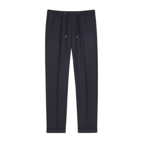Paul Smith navy tailored trousers with relaxed fit