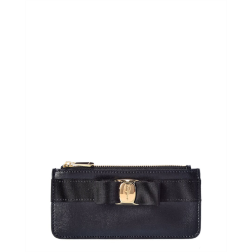 Salvatore Ferragamo ferragamo vara bow leather card holder