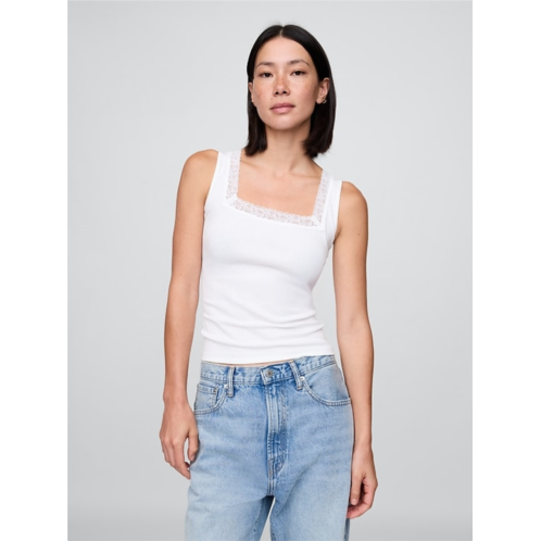 Gap Lace-Trim Tank Top