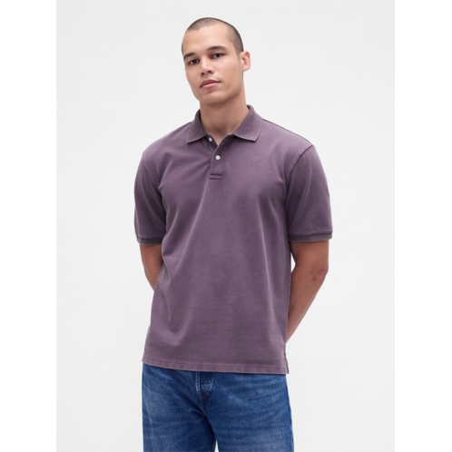 Gap Relaxed Pique Polo Shirt