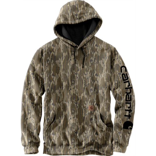 Carhartt Mens Loose Fit Camo Hooded Sweatshirt