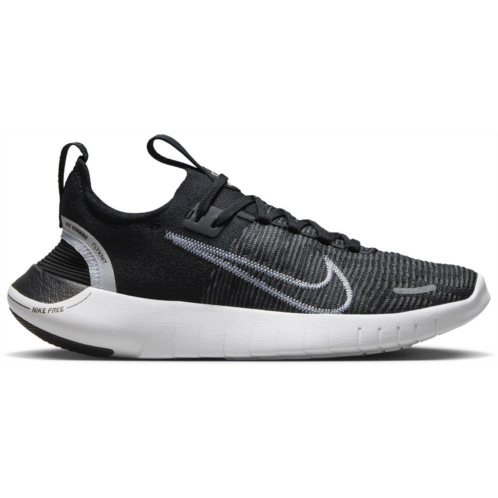 Nike Womens Free Run Flyknit Next Nature 2023 Running Shoes Black / White