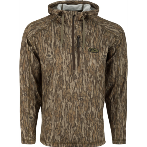 Drake Mens MST Breathlite QZ Camo Hoodie