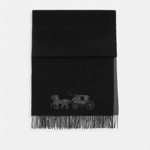 COACH Horse And Carriage Double Face Oversized Muffler