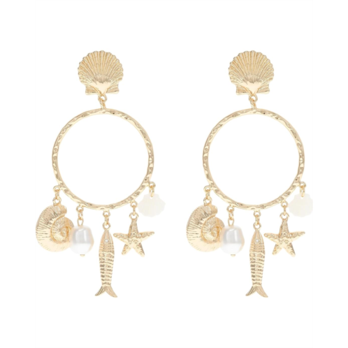 Lilly Pulitzer Summer Serenade Charm Hoop Earrings