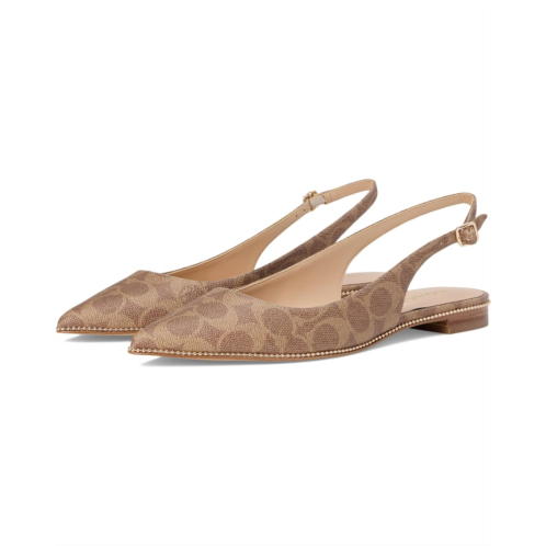 COACH Claire Signature Coated Canvas Skimmer