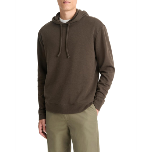 Mens Vince Double Face Pull Over Hoodie