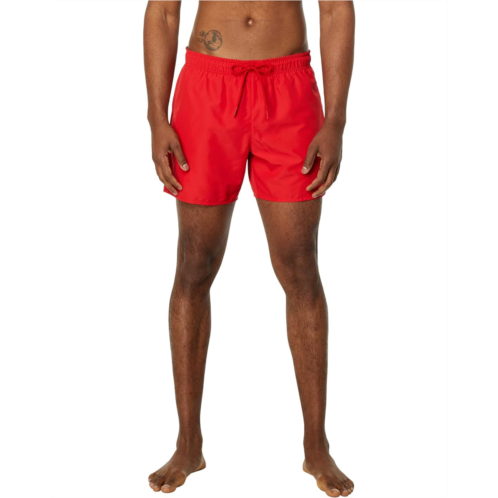 Mens Lacoste Solid Elastic Waist Swim Trunks