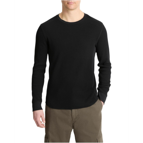 Mens Vince Thermal Long Sleeve Crew