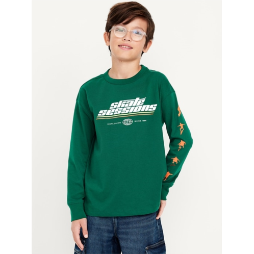 OldNavy Oversized Long-Sleeve Graphic T-Shirt for Boys