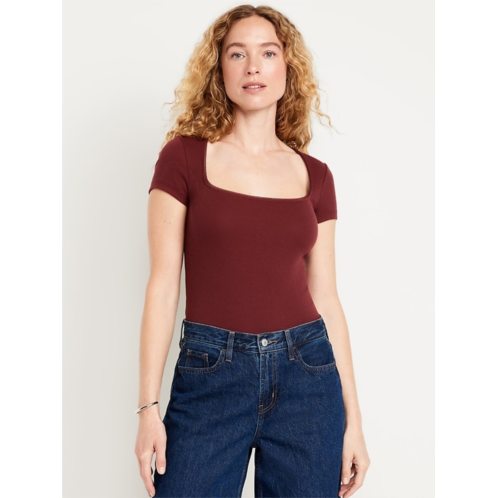 OldNavy Square-Neck Ribbed T-Shirt