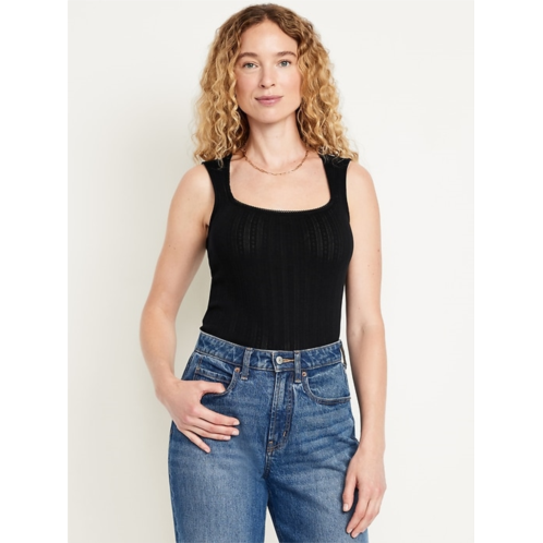 OldNavy Trapeze-Neck Pointelle Top
