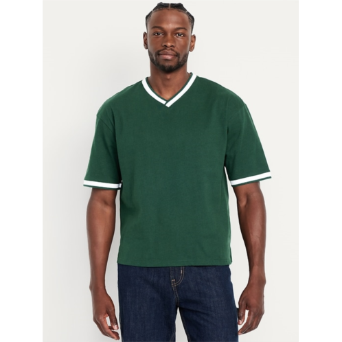 OldNavy Heavyweight Cropped V-Neck T-Shirt