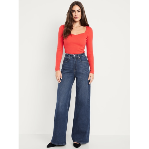 OldNavy Extra High-Waisted Super Wide-Leg Jeans