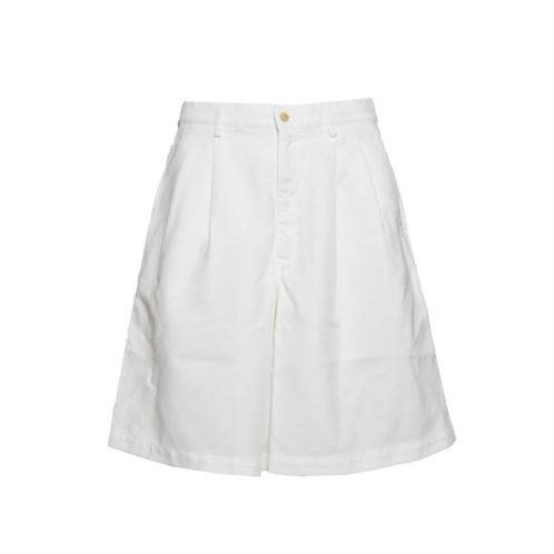 Comme Des Garcons white cotton over bermuda shorts